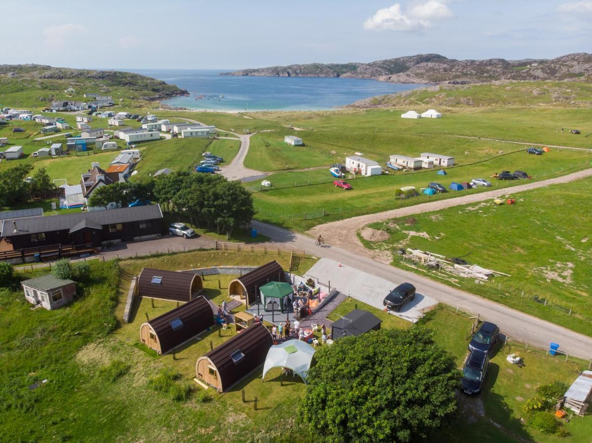 North Coast 500 Pods Hotell Achmelvich Exteriör bild