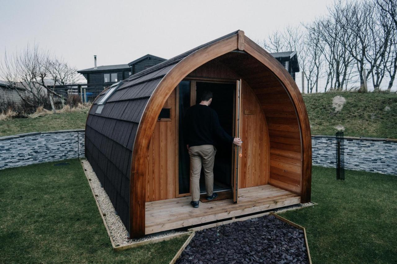 North Coast 500 Pods Hotell Achmelvich Exteriör bild