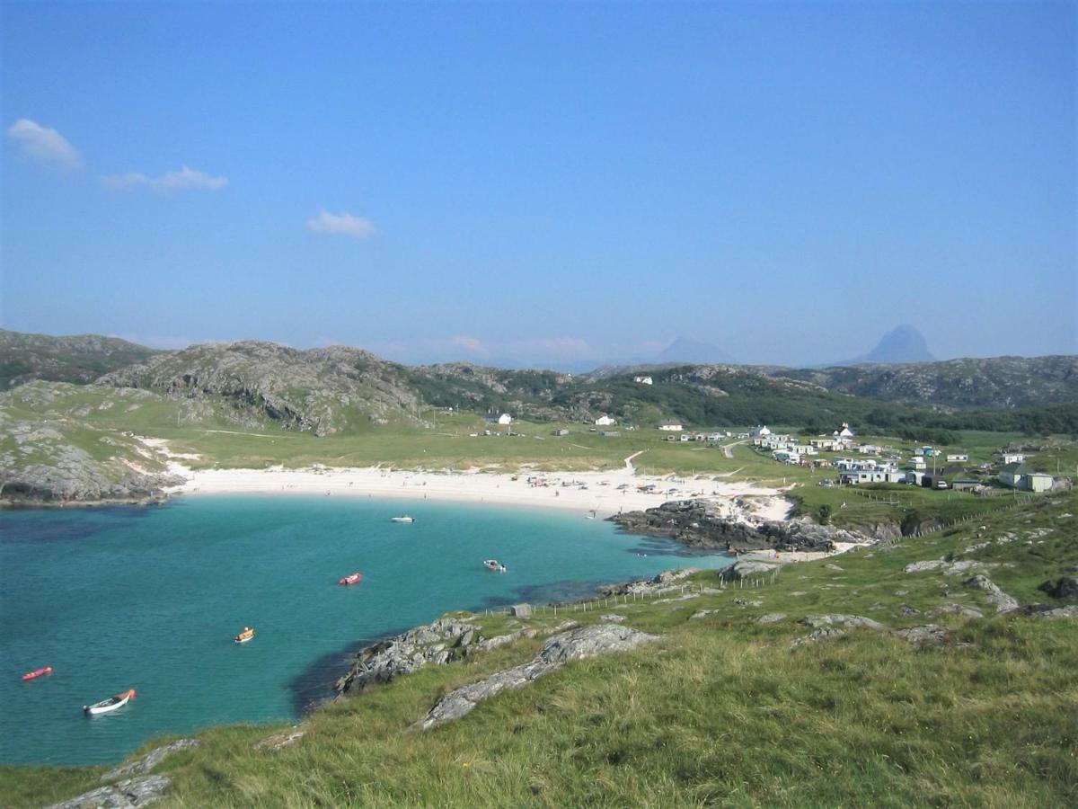 North Coast 500 Pods Hotell Achmelvich Exteriör bild